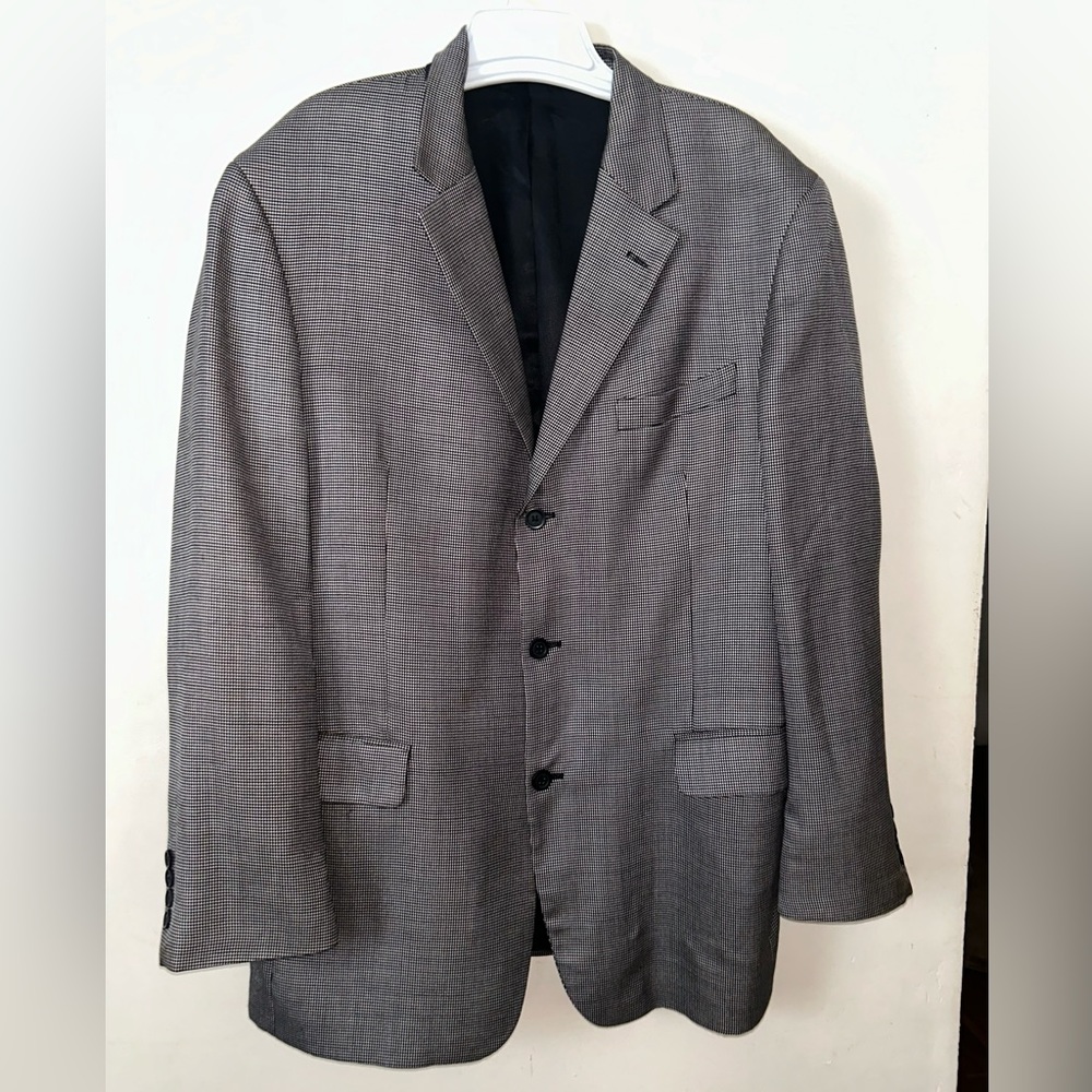 Andrew Fezza Silk/Worsted Wool Blazer Mens Size L-44